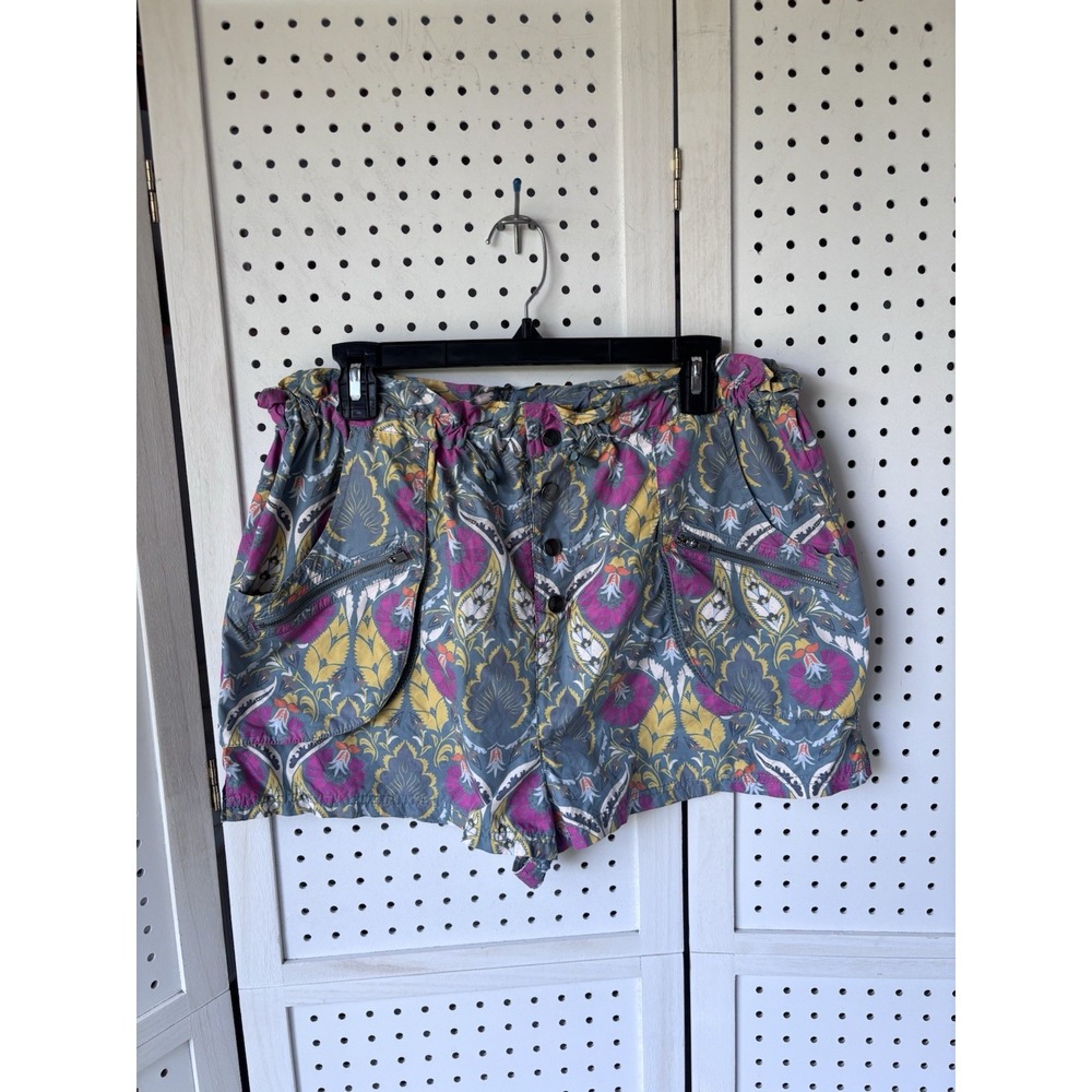 Free‎ People FP Movement Nylon Floral Off The Grid Shorts Women's Lg